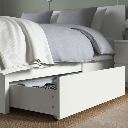 Ikea malm best sale bed grey